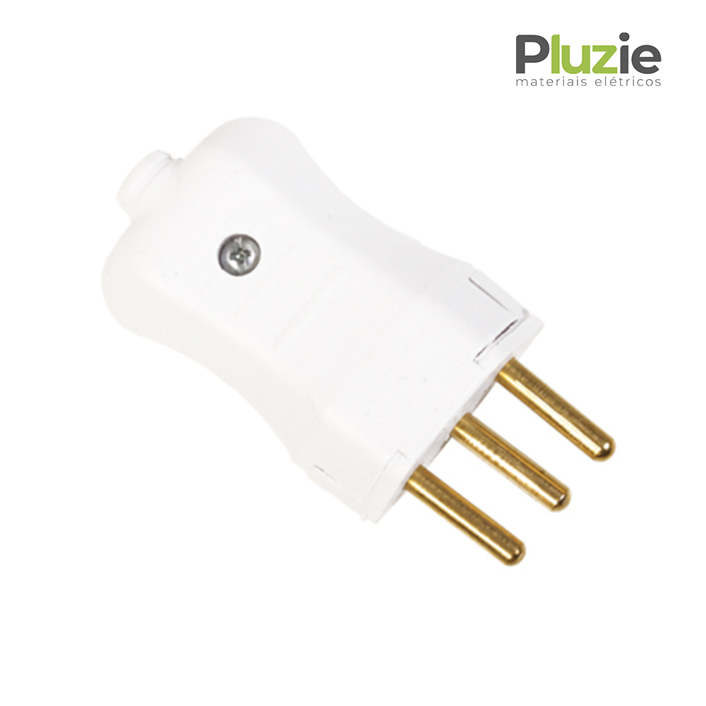PLUZIE PLUG MACHO 2P+T 10A BR