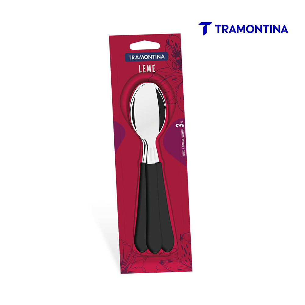 CONJUNTO COLHERES TRAMONTINA MESA CB PR C/03
