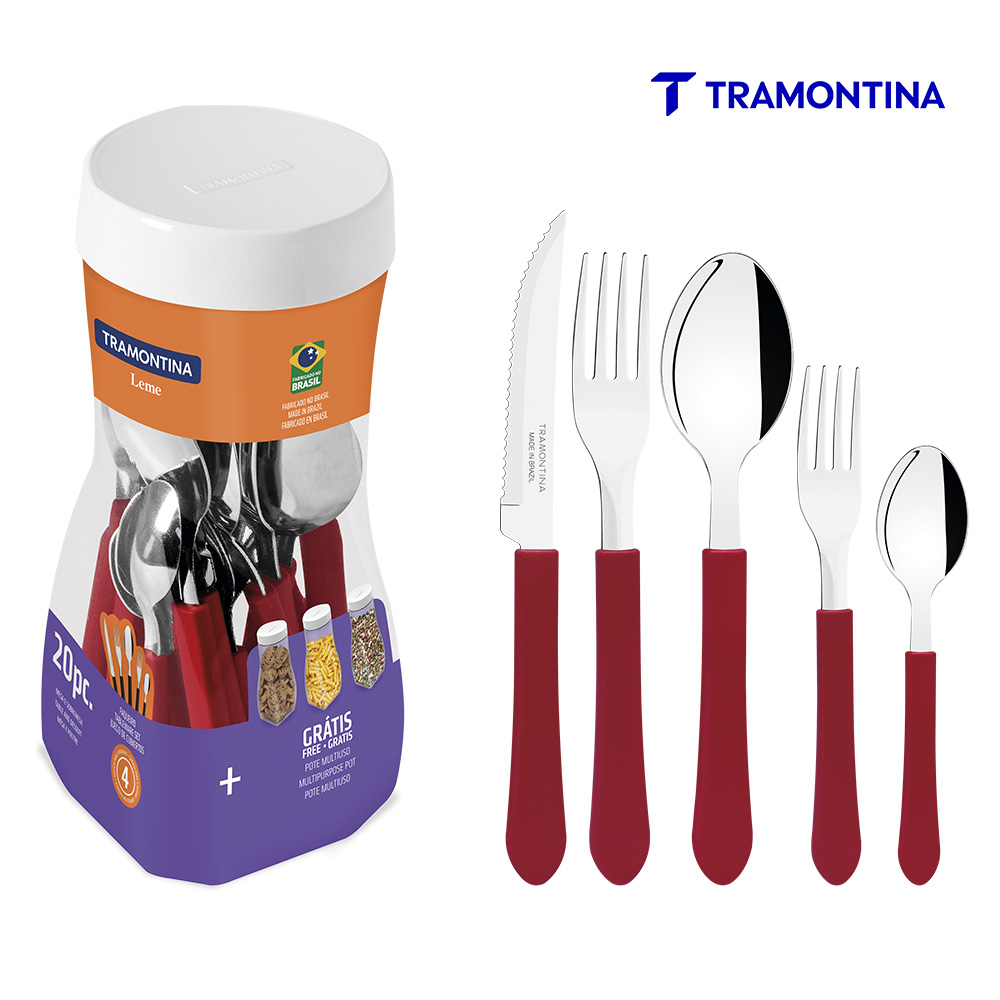 FAQUEIRO TRAMONTINA INOX LEME VM C/20