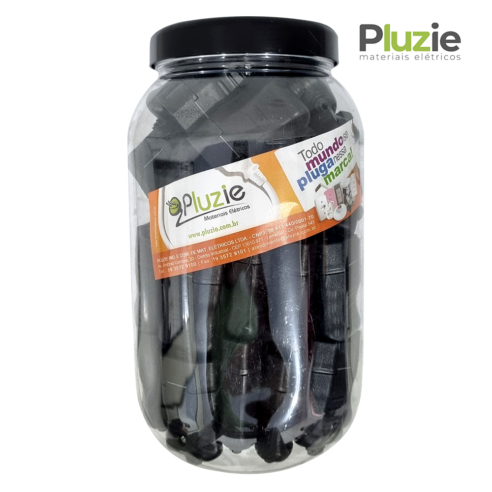 PLUZIE PLUG FEMEA 2P+T 10A PR C/50