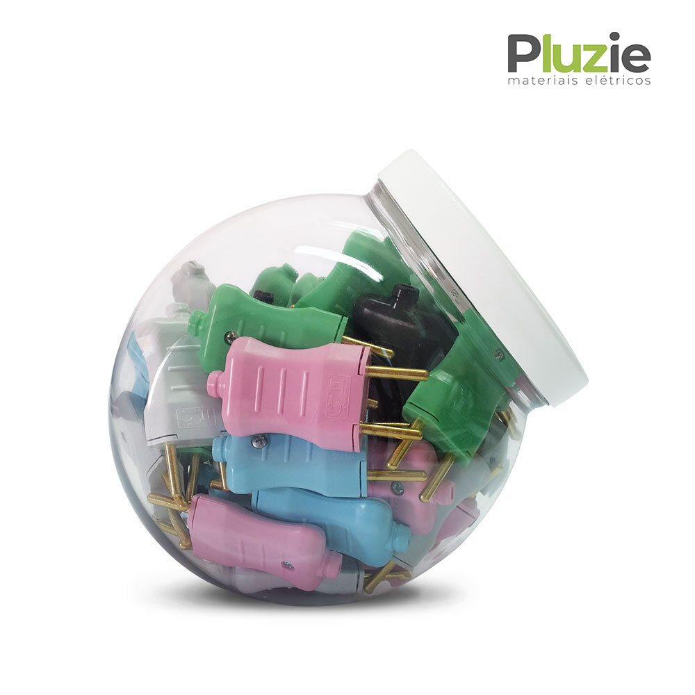 PLUZIE PLUG MACHO 2P 10A BR C/50