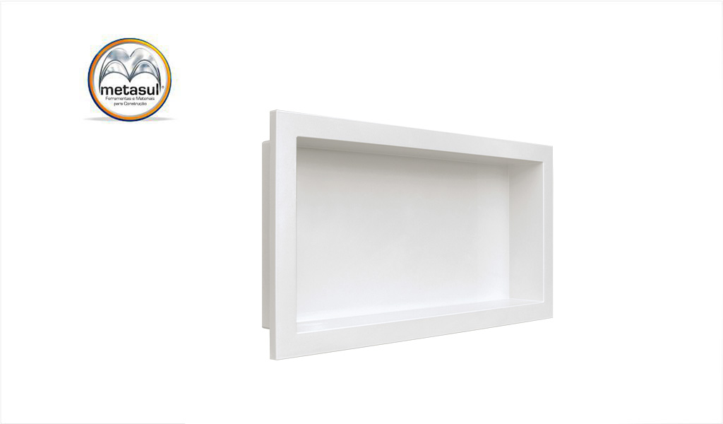 NICHO METASUL DE PARED P/EMB 30X60 BRANCO
