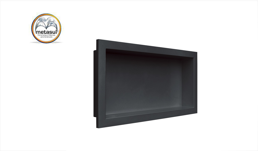 NICHO METASUL DE PARED P/EMB 30X60 PR VUL