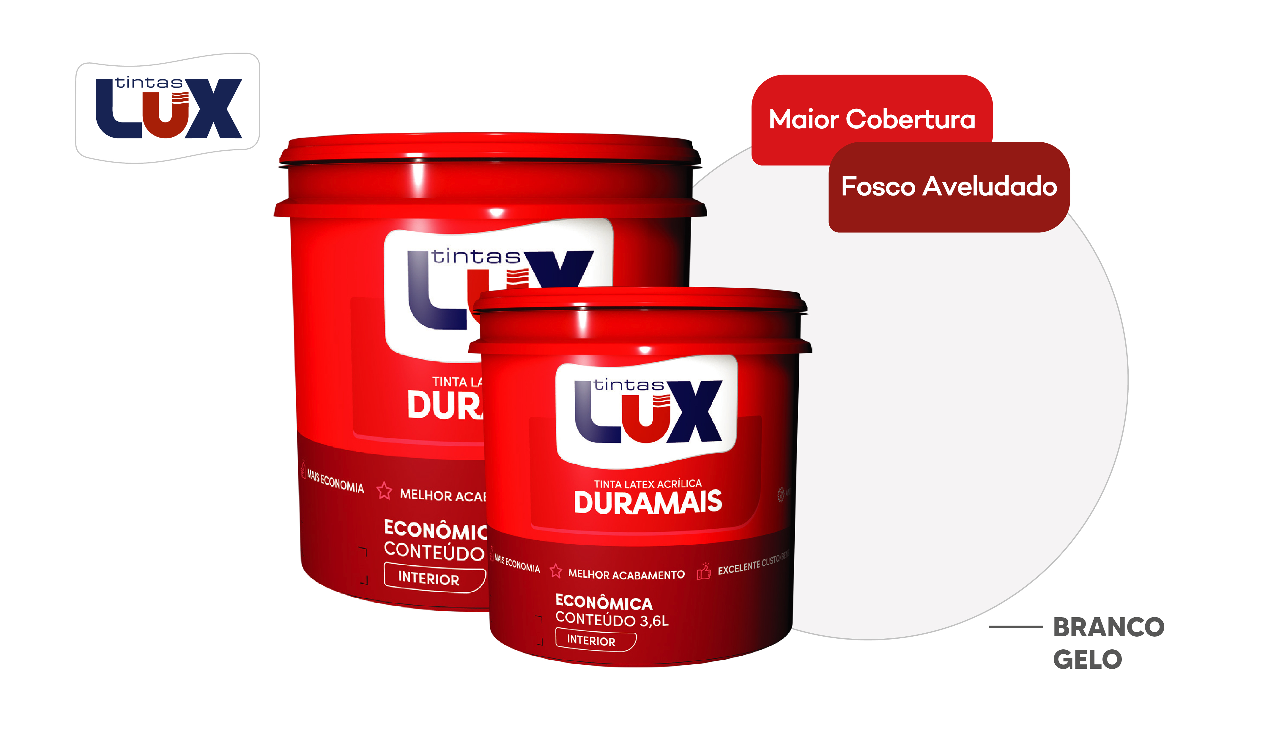 LUX DURAMAIS BALDE 15L BRANCO GELO