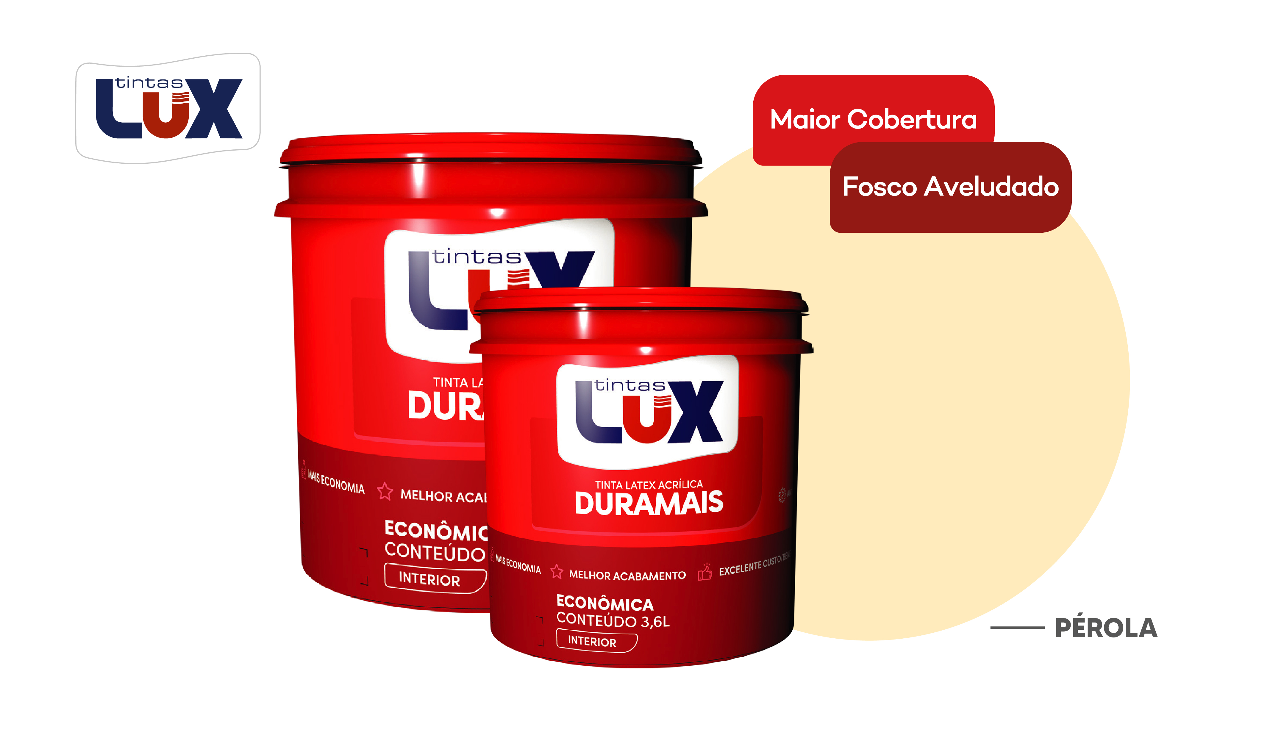 LUX DURAMAIS BALDE 15L PEROLA