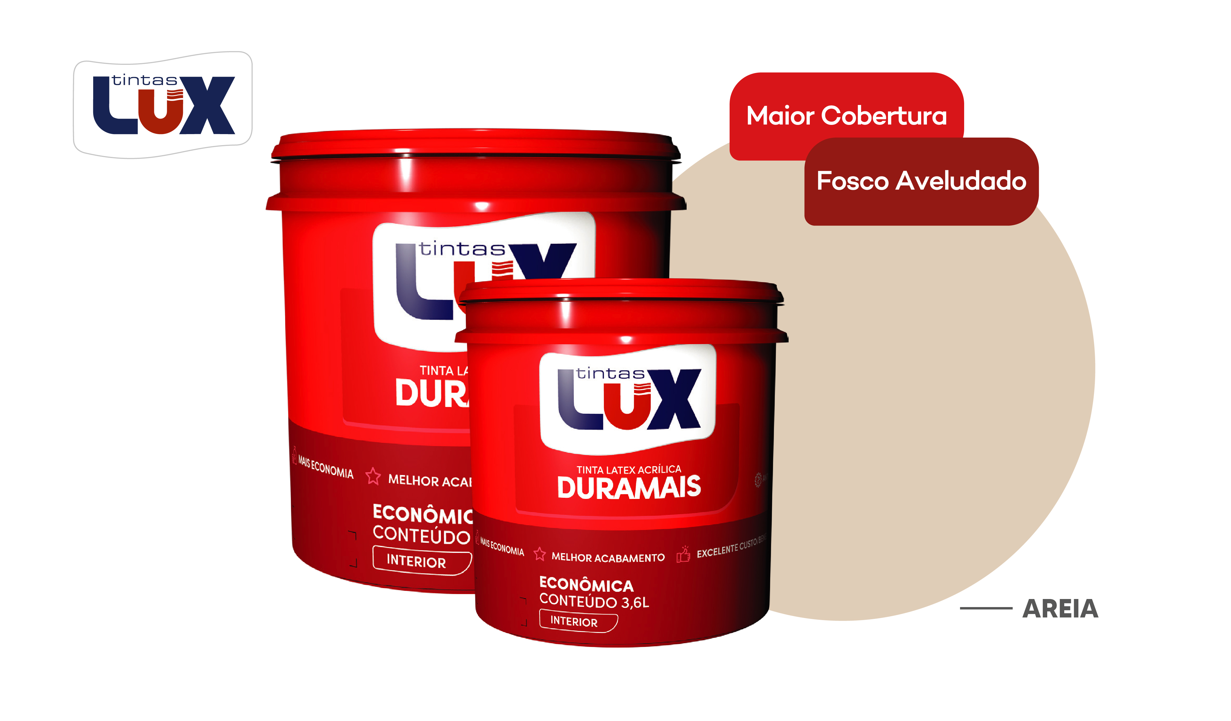 LUX DURAMAIS BALDE 15L AREIA