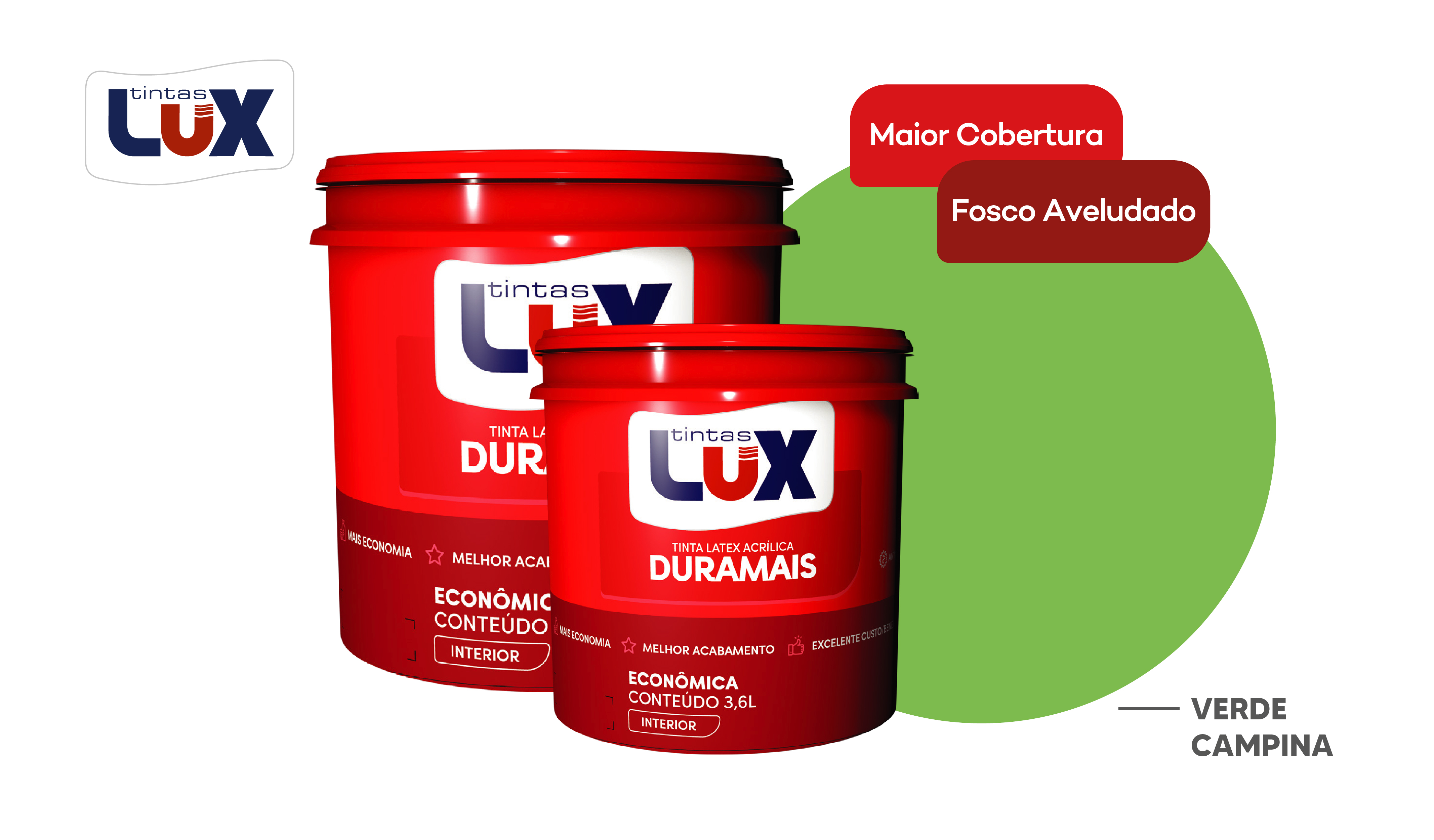 LUX DURAMAIS BALDE 15L VERDE CAMPINA