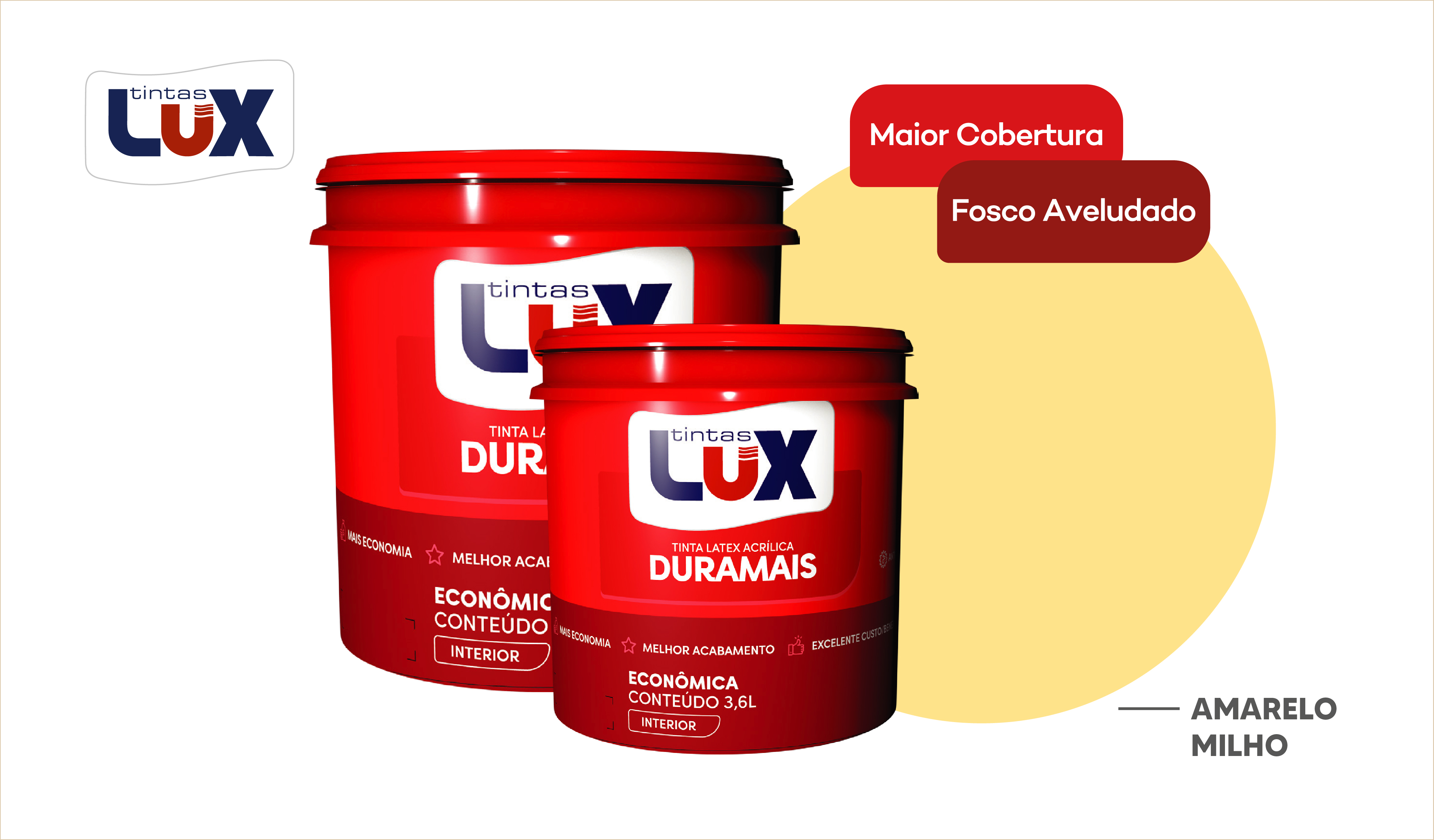 LUX DURAMAIS BALDE 15L AMARELO MILHO