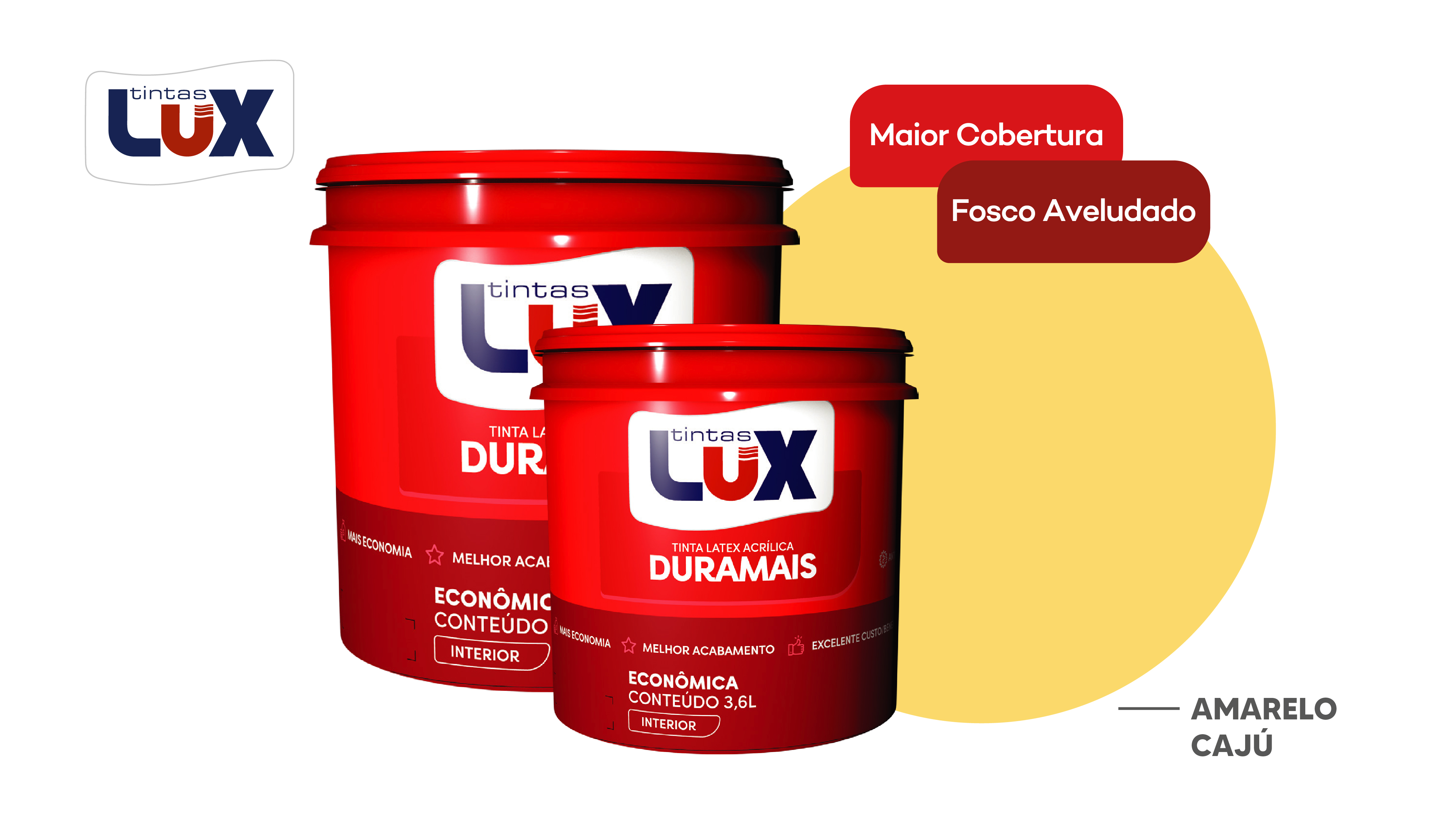 LUX DURAMAIS BALDE 15L AMARELO CAJU
