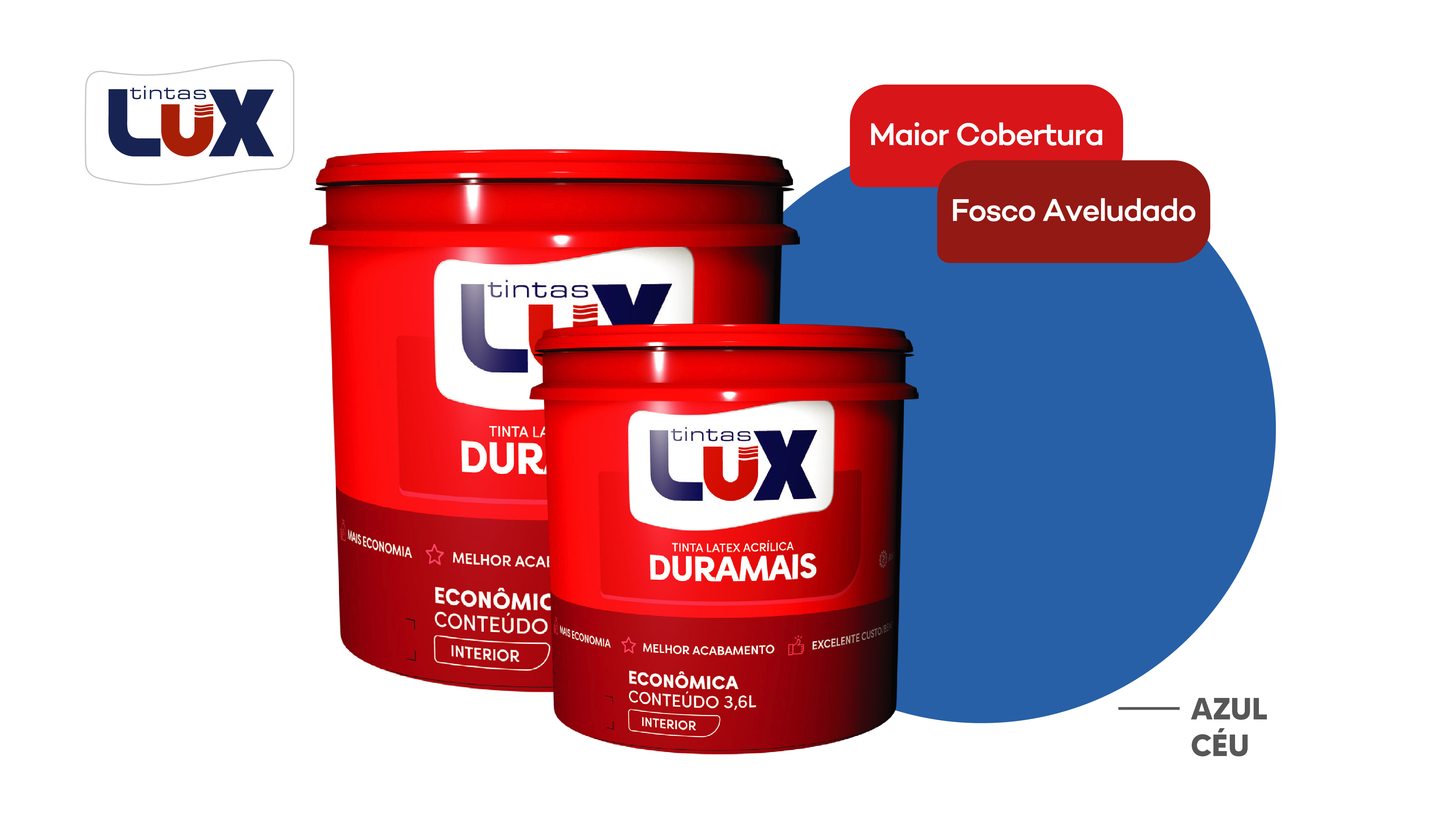 LUX DURAMAIS BALDE 15L AZUL CEU
