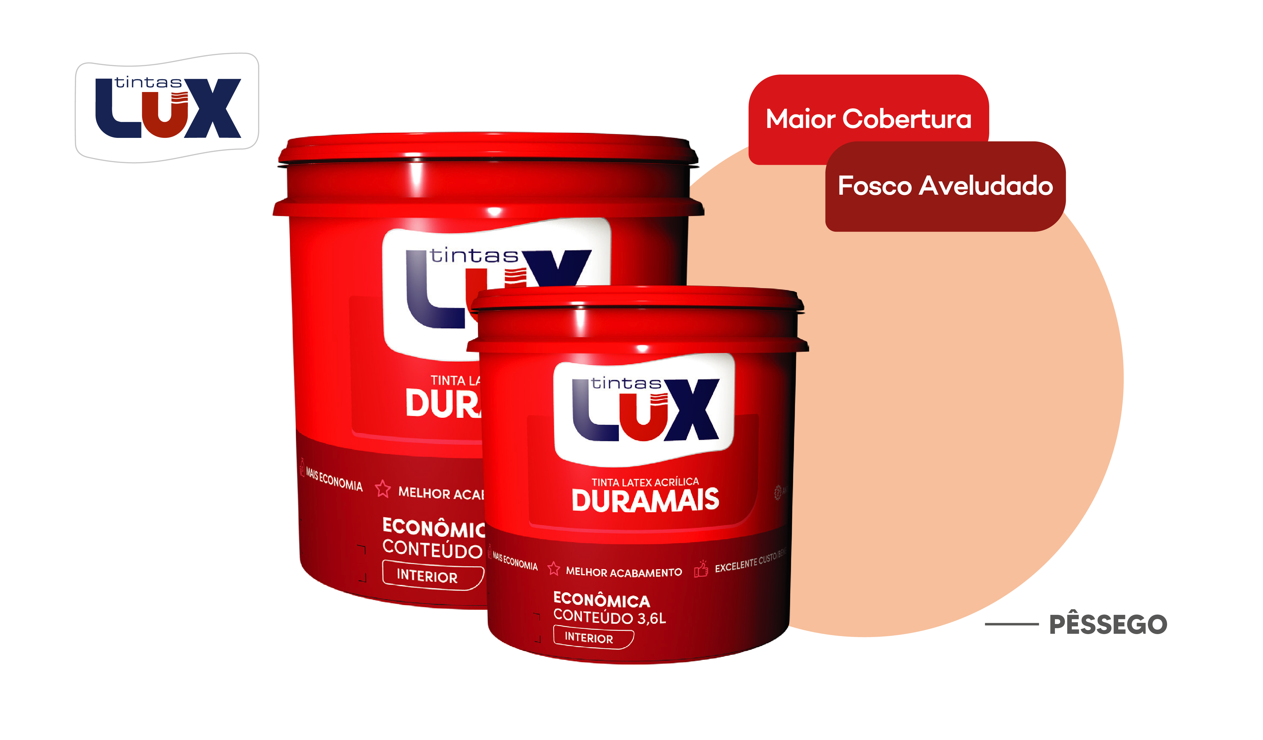 LUX DURAMAIS BALDE 15L PESSEGO