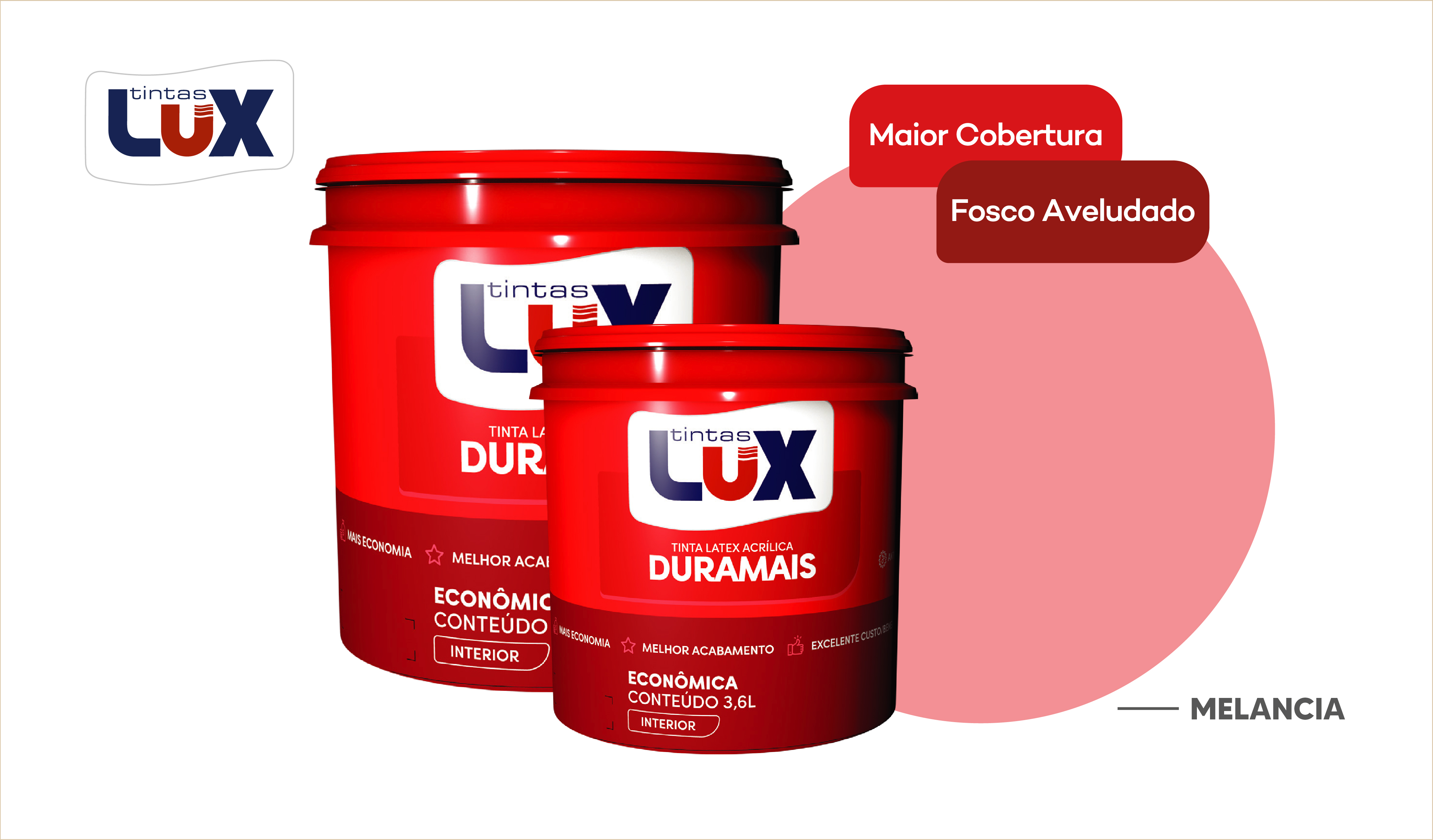 LUX DURAMAIS BALDE 15L MELANCIA