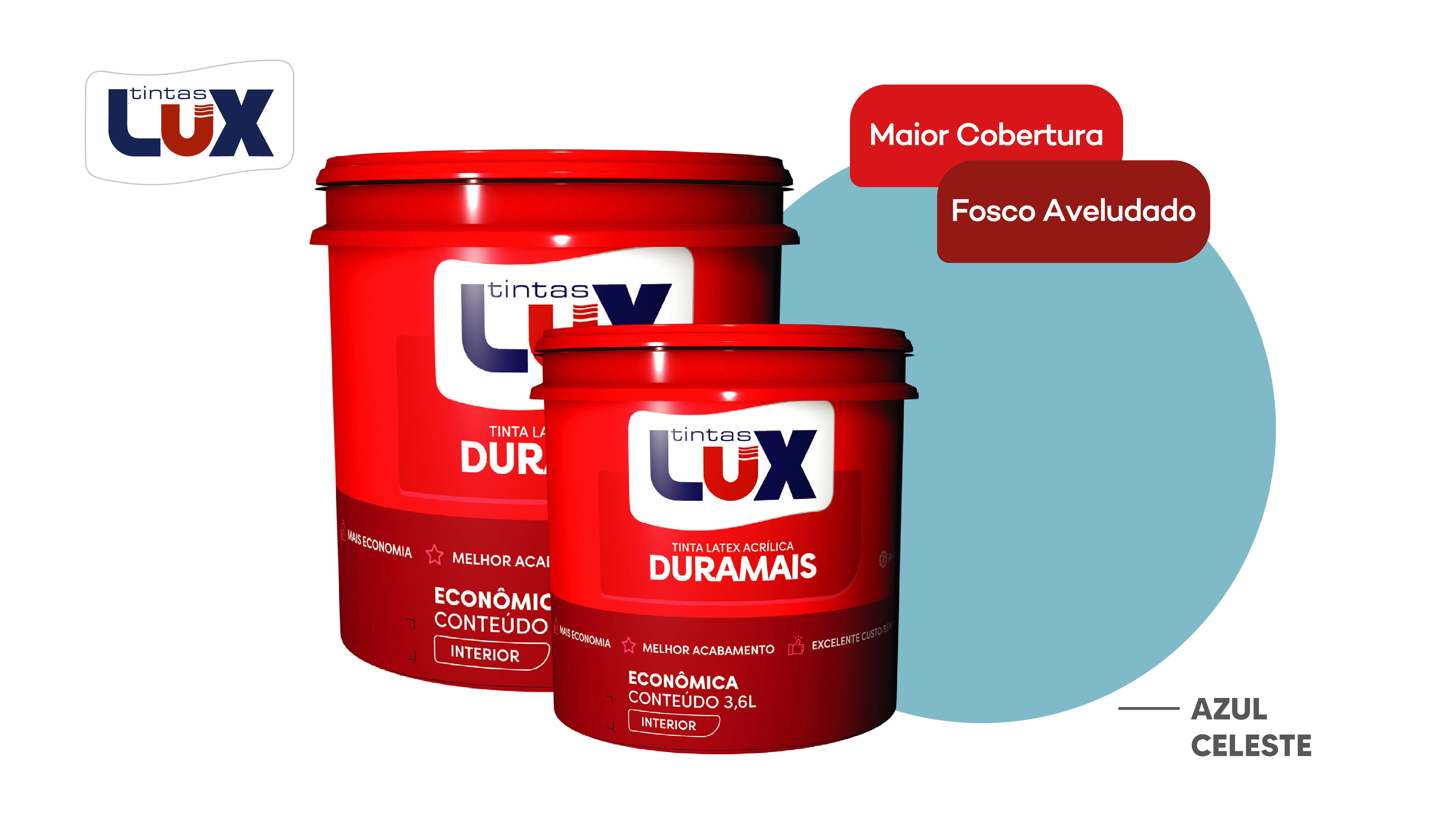 LUX DURAMAIS BALDE 15L AZUL CELESTE