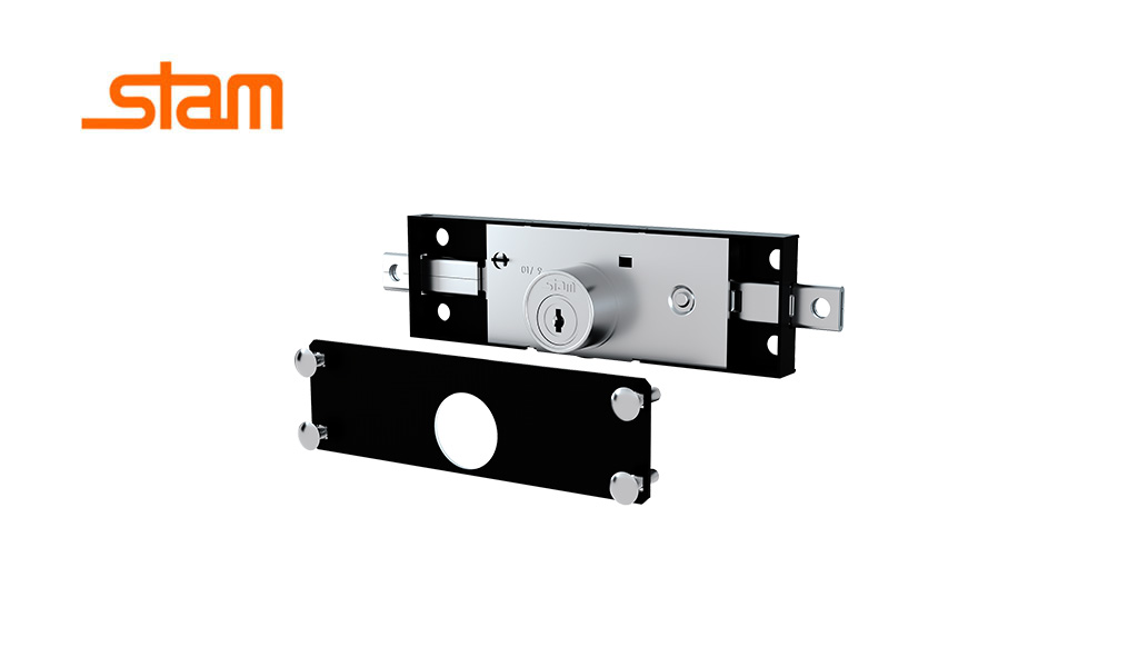 FECHADURA STAM P/PORTA ROLO 201 EXTERNA PR FOSCO
