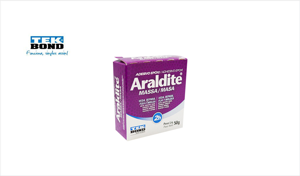 COLA ARALDITE TEKBOND EPOXI MASSA  50GR