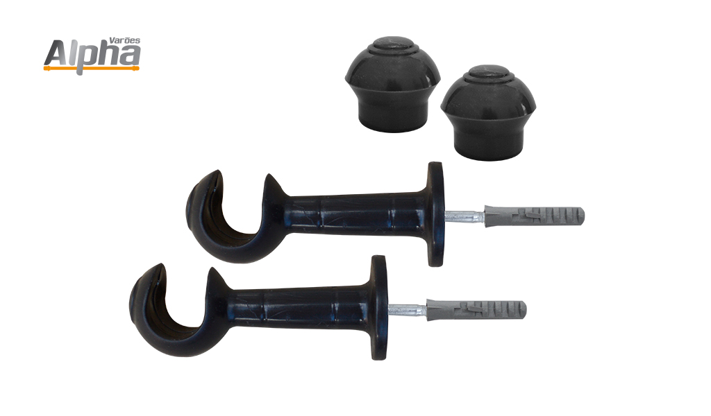 KIT SUPORTE ALPHA P/CORT 19MM IMBUIA