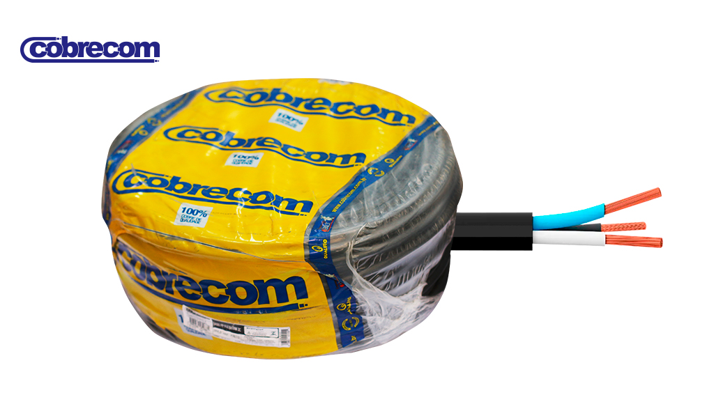 CABO COBRECOM PP FLEX 3X2,5MM 100M PR
