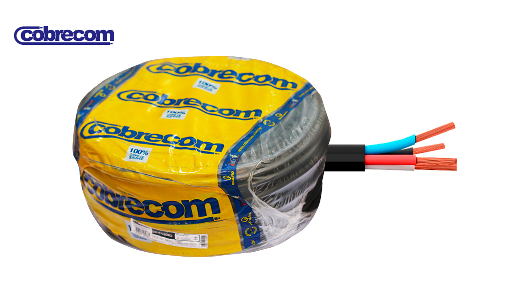 CABO COBRECOM PP FLEX 4X6,0MM 100M PR