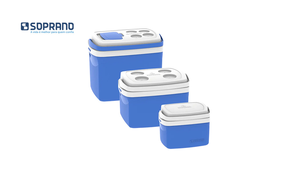 COMBO SOPRANO CAIXA TERMICA 5L/12L/32L AZ