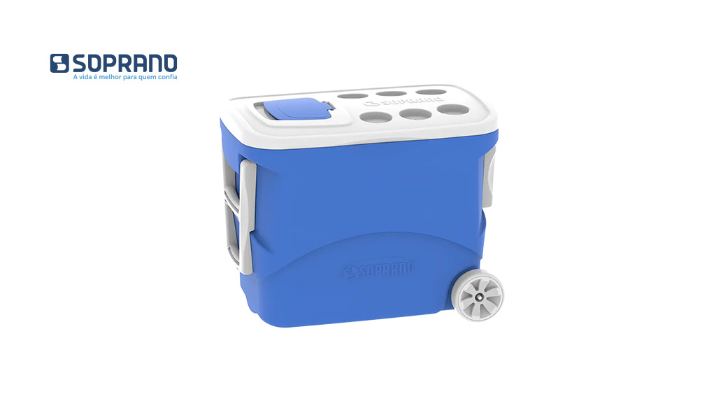 CAIXA SOPRANO TERMICA TROP C/RODAS 50L AZ
