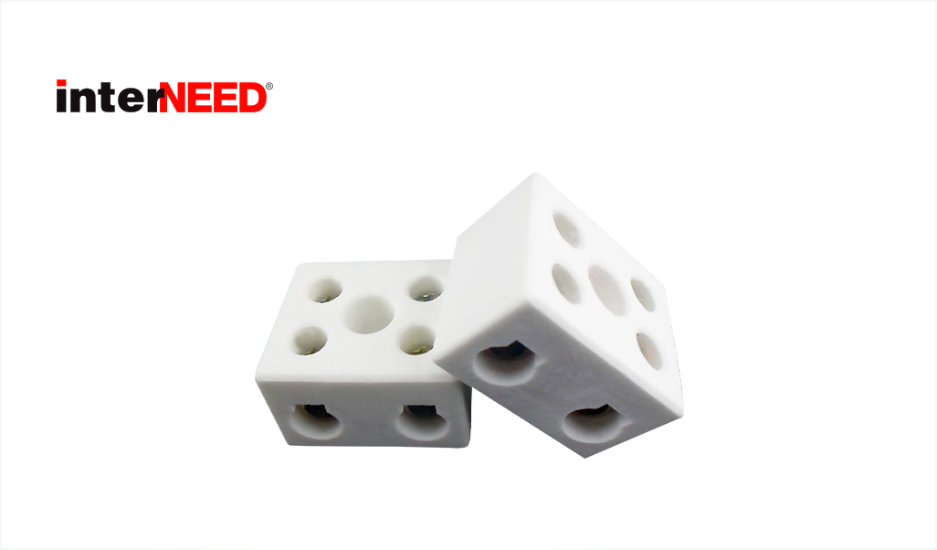 CONECTOR INTERNEED PORC 2P  6MM 25A C/10