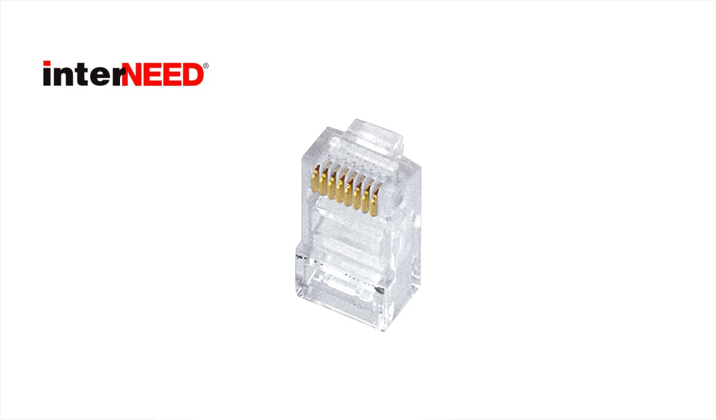 PLUG INTERNEED MODULAR RJ45 8X8 C/100