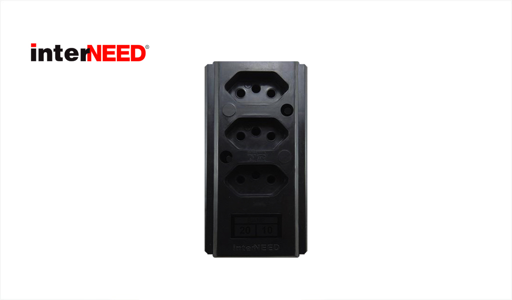 TOM INTERNEED BARRA 3TM 2P+T 10A/20A PR
