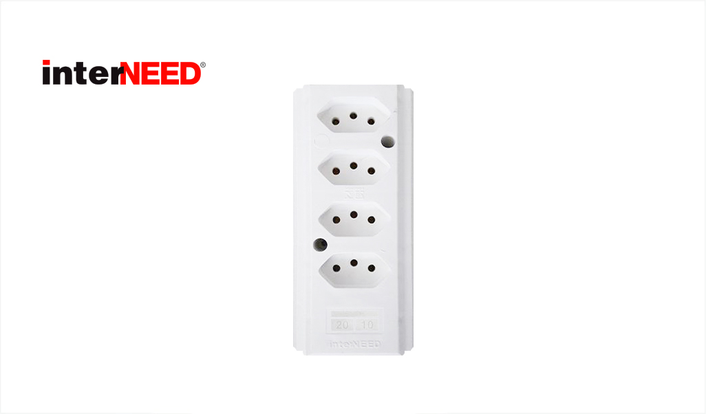 TOM INTERNEED BARRA 4TM 2P+T 10A/20A BR