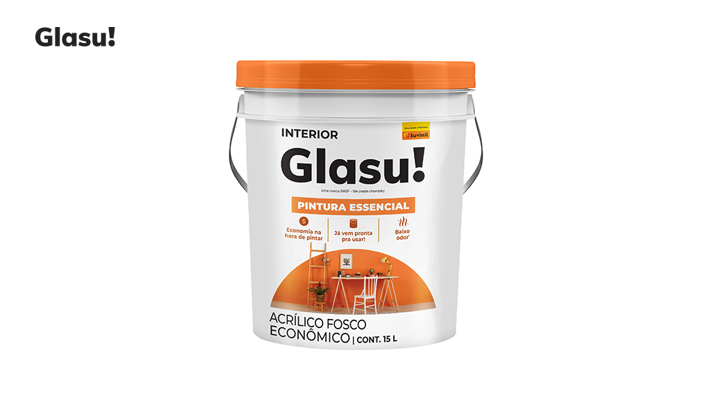 ACRILICA GLASU PINTURA ESSENCIAL FOSCO BD15L PALHA