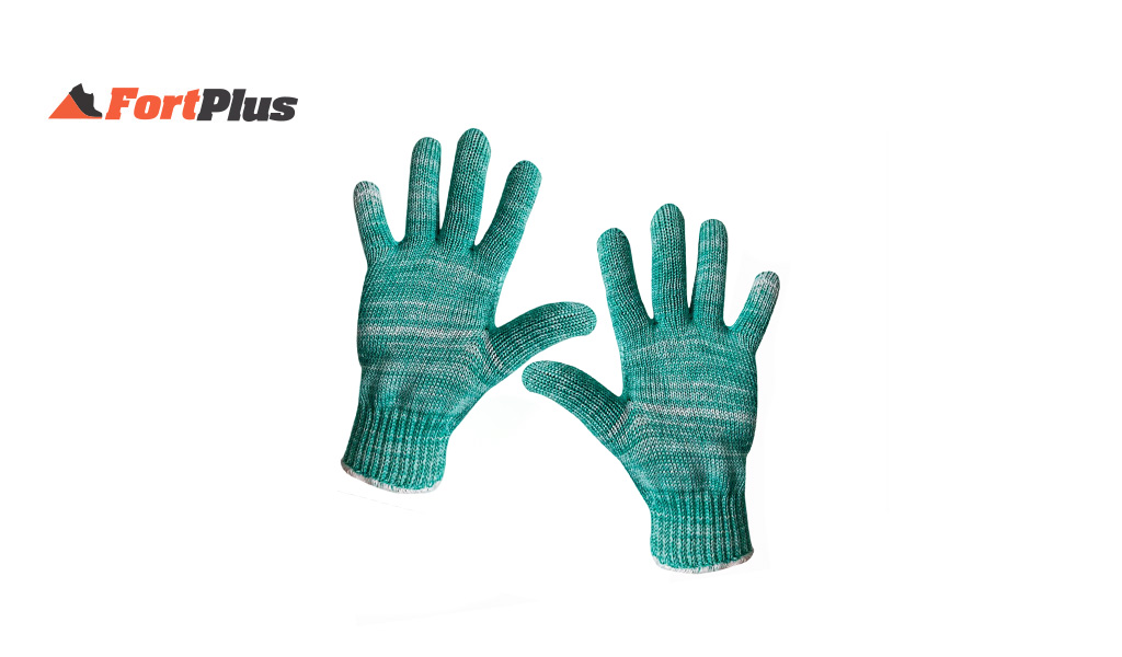 LUVA FORTPLUS TRICOTAD LISA 10 FIOS BR/VD