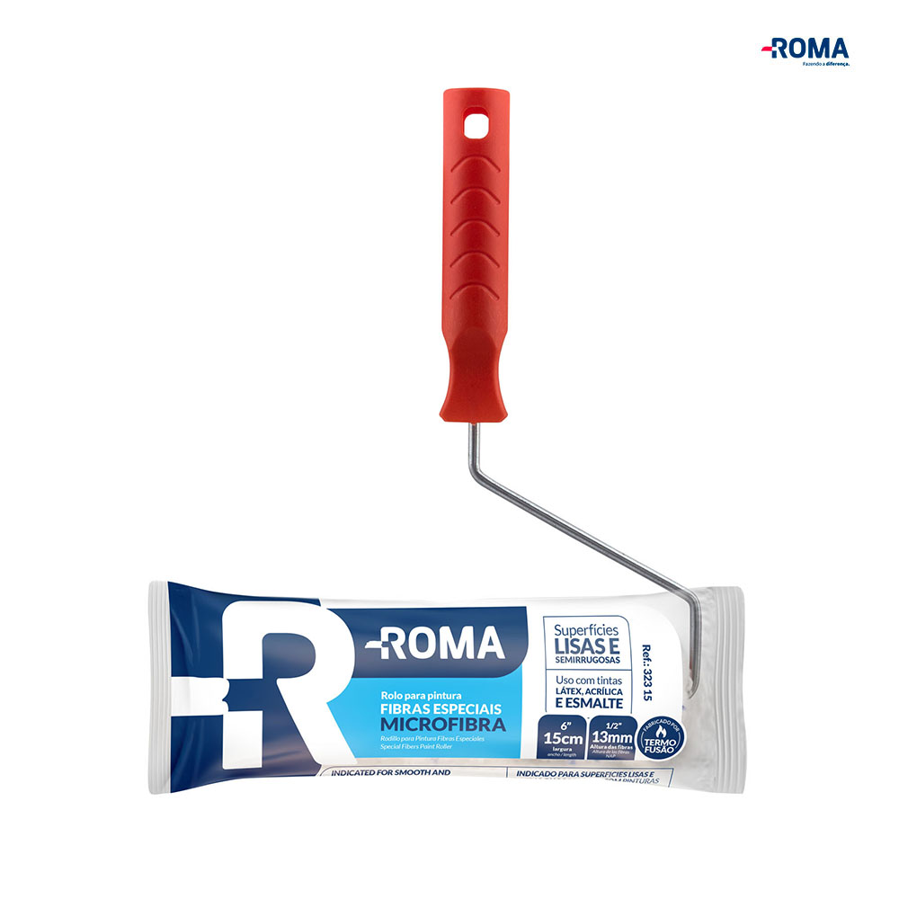 ROLO ROMA FIBRAS ESPECIAIS  5CM C/CB
