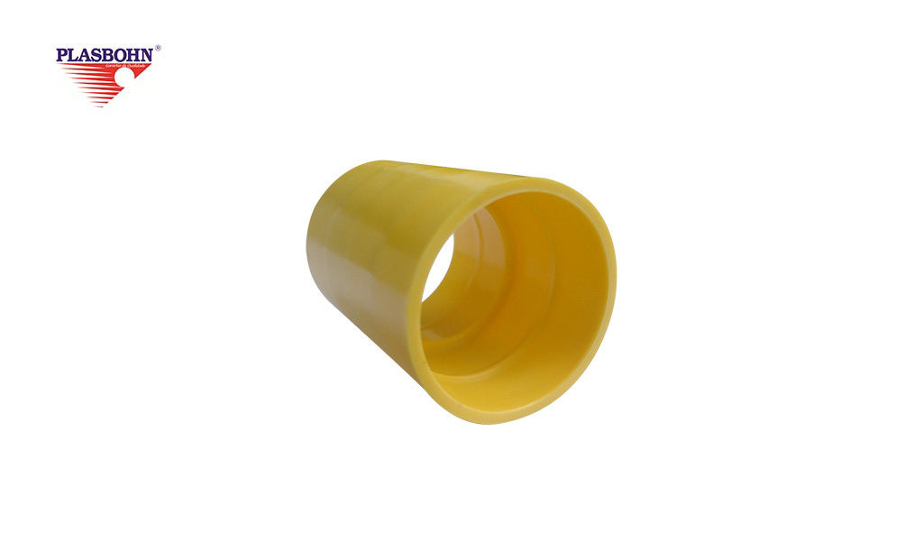 LUVA PLASBOHN DE PRESSAO PARA ELETRODUTO CORRUGADO 32MM AMARELA