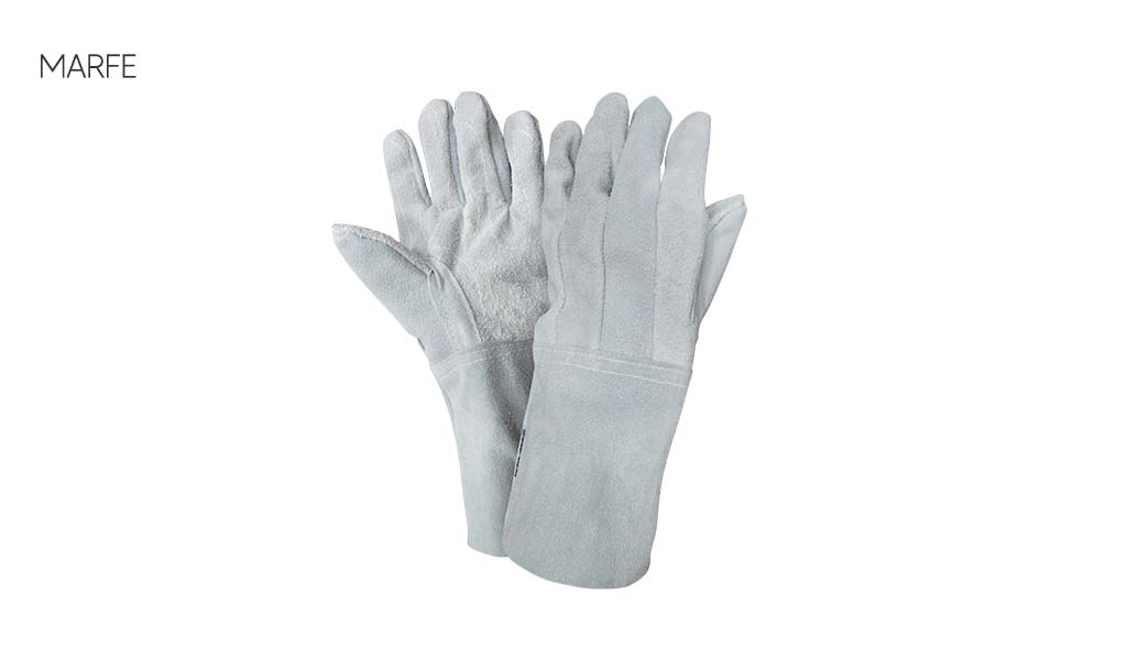LUVA MARFE RASPA COURO P.15CM C/REFORCO