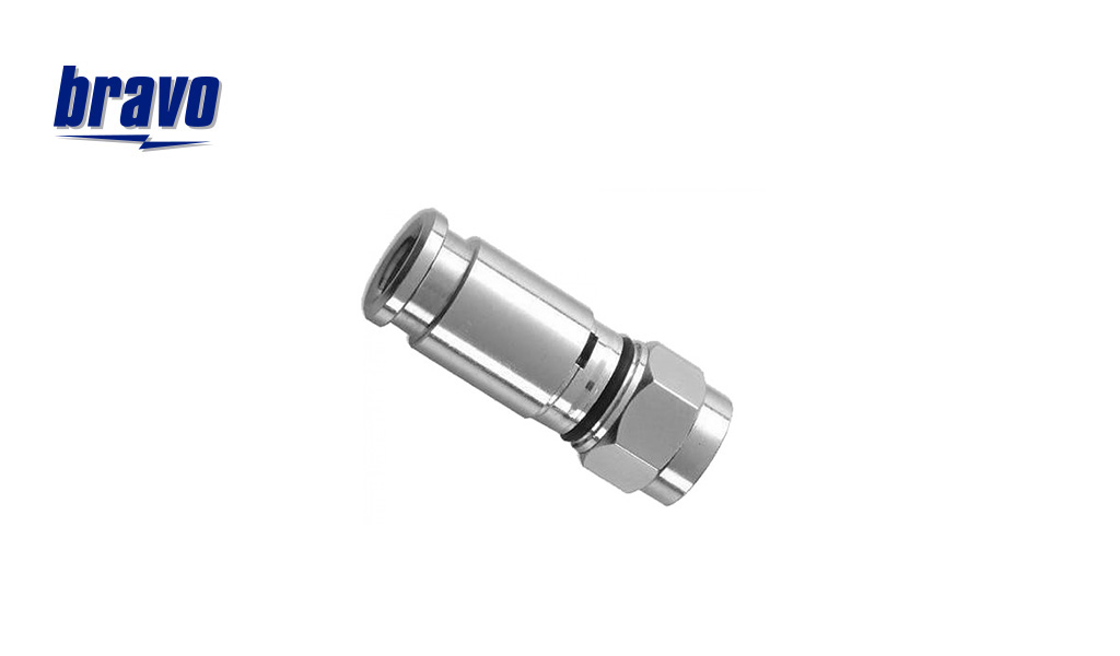 CONECTOR BRAVO TV COAXIAL COMPRESSAO