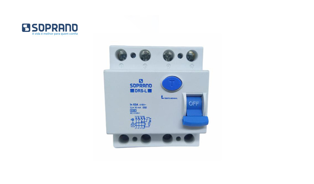 DISJUNTOR  SOPRANO (DR) QUADRIPOLAR  25A BR