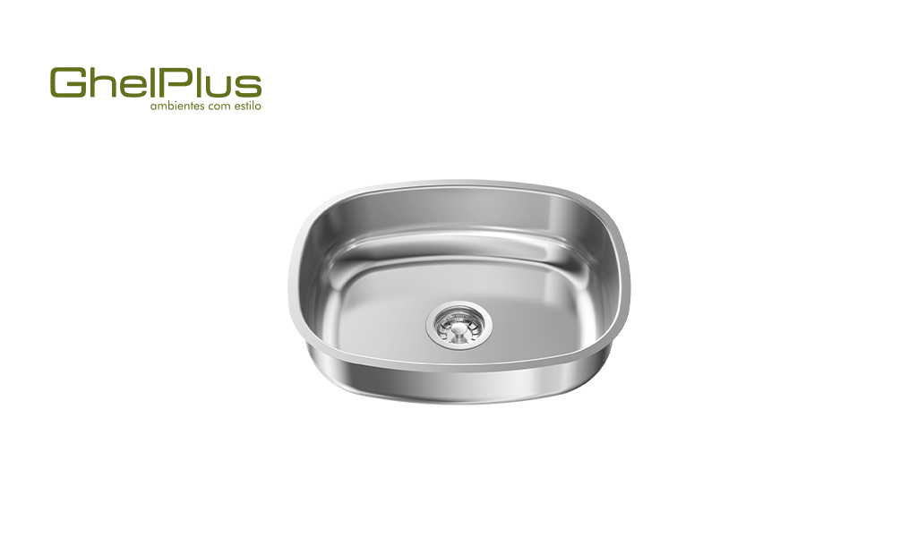 CUBA GHEL INOX RET N°4 41X32X11 ACO 430 SEM POLIMENTO