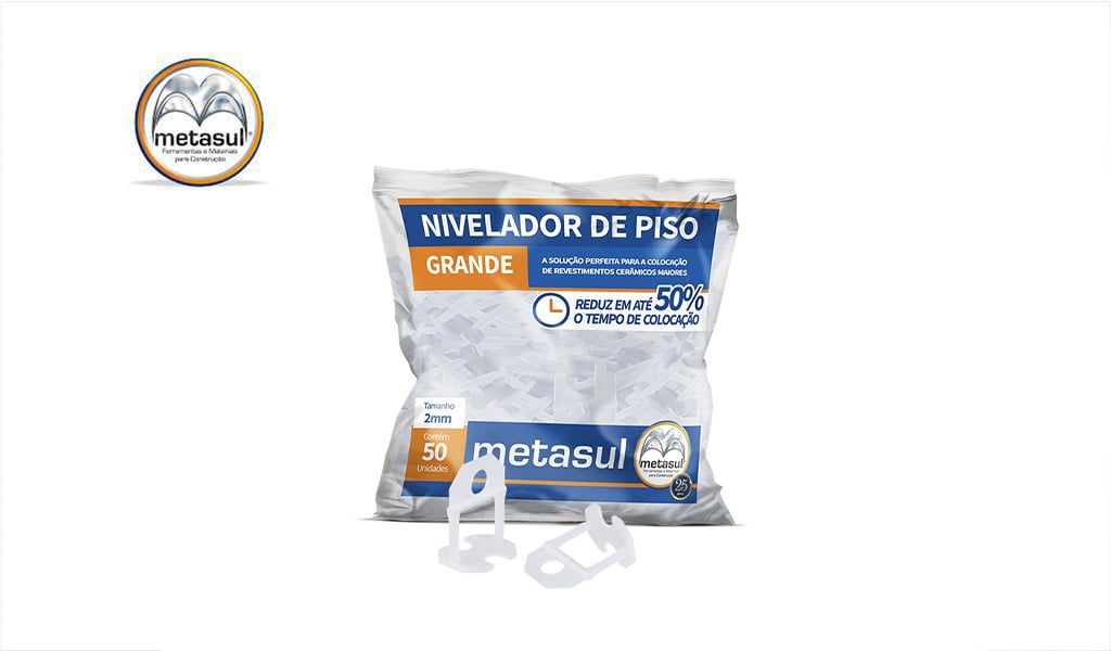 Metasul Head NIVELADOR METASUL GRAND P/PISO 2,0MM C/50 | Dantas Distribuidora