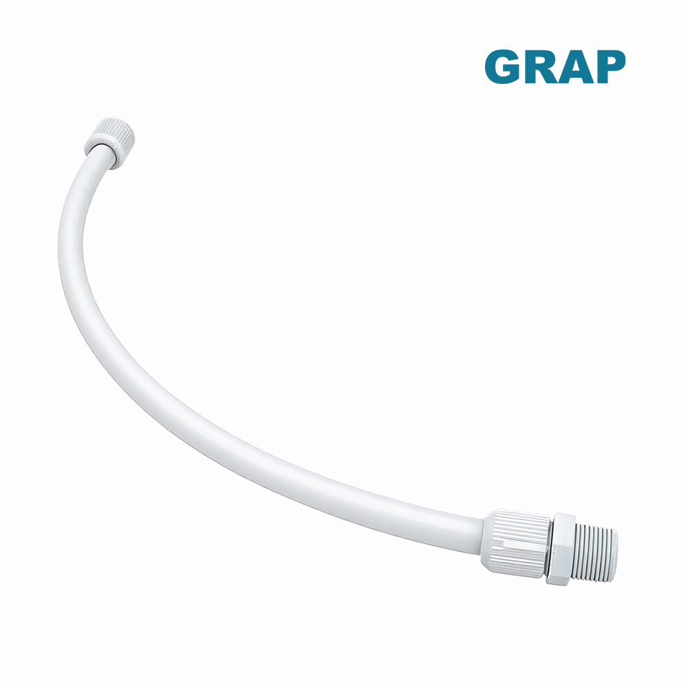 ENGATE GRAP PVC FLEXIVEL 30CM BRANCO