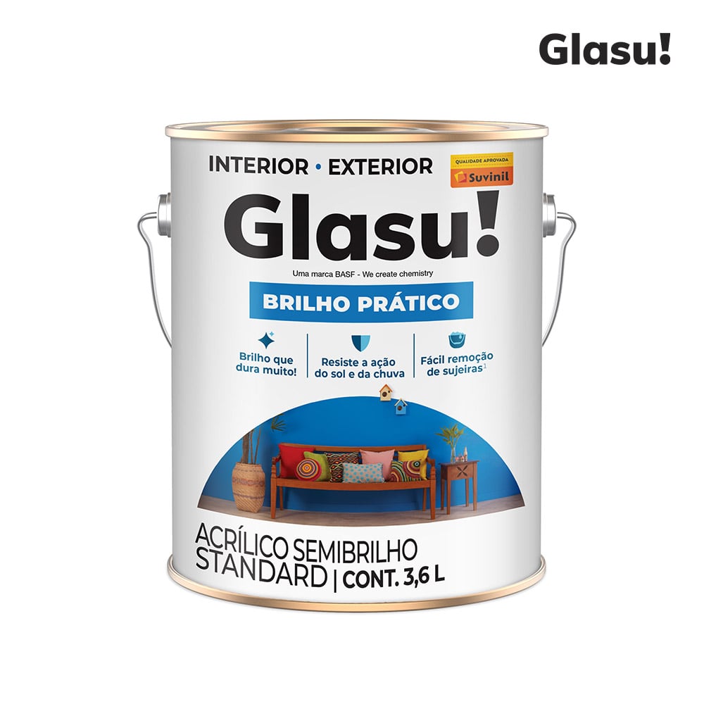 ACRILICA GLASU BRILHO PRATICO SB 3,6L AR GELADO