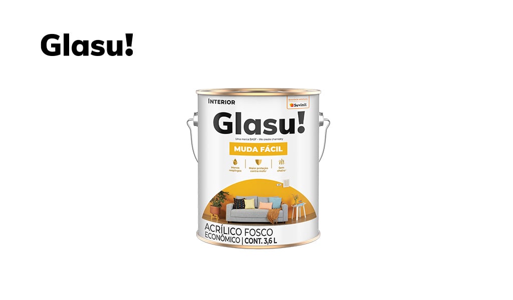 ACRILICA GLASU MUDA FACIL FOSCO 3,6L ALGOD EGIPIC