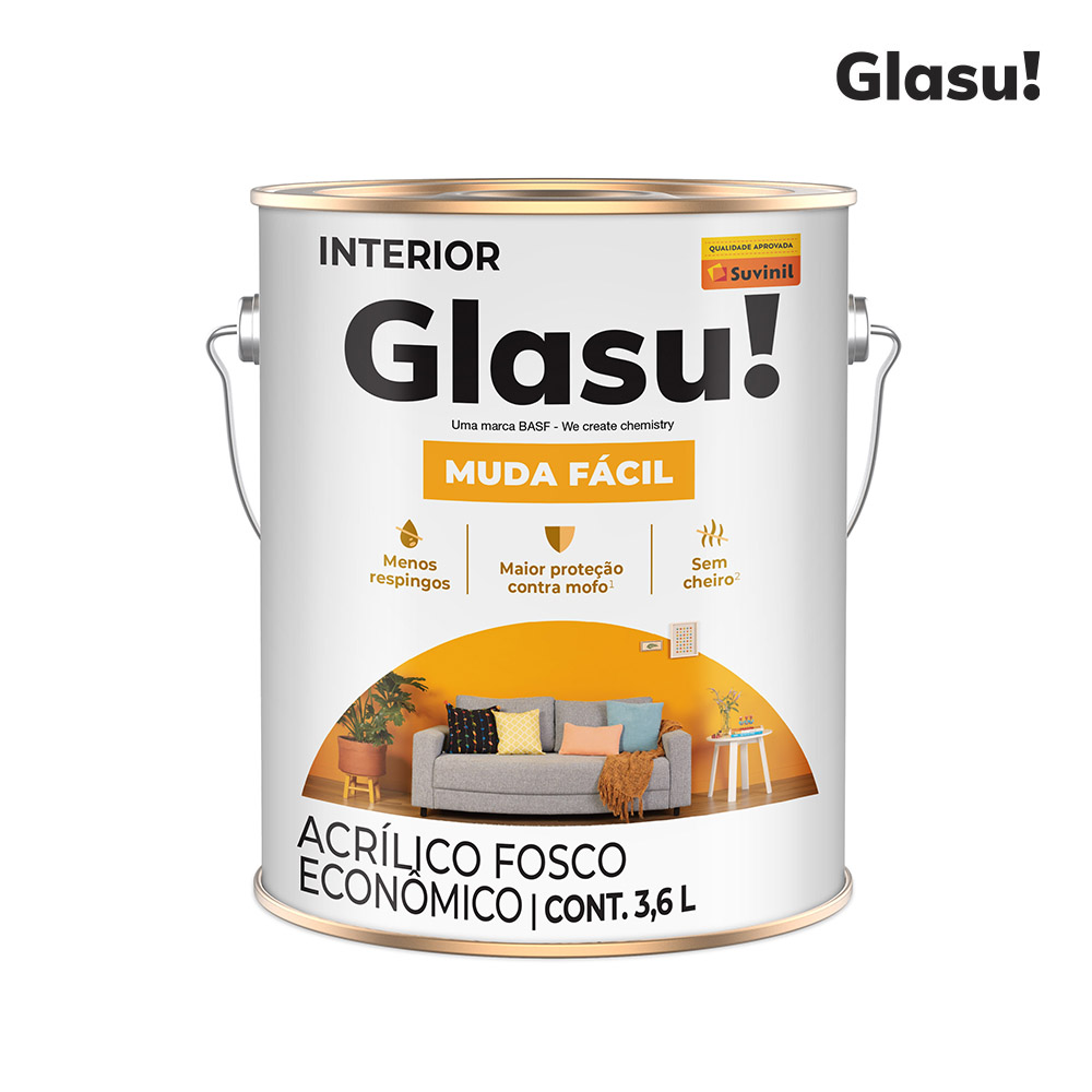 ACRILICA GLASU MUDA FACIL FOSCO 3,6L JUJUBA