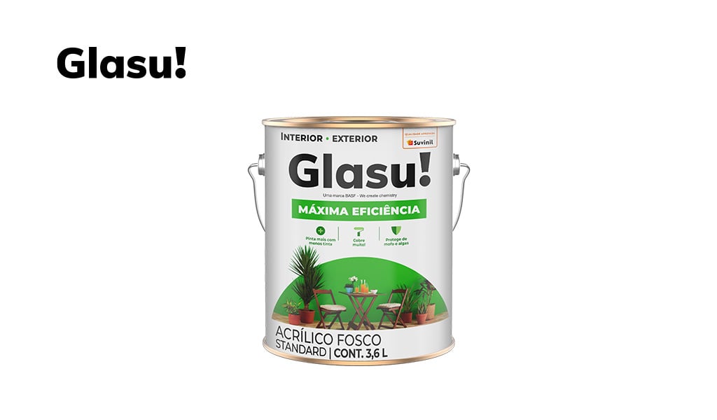 ACRILICA GLASU MAXIMA EFICIENCIA FOSCO 3,6L MARFIM
