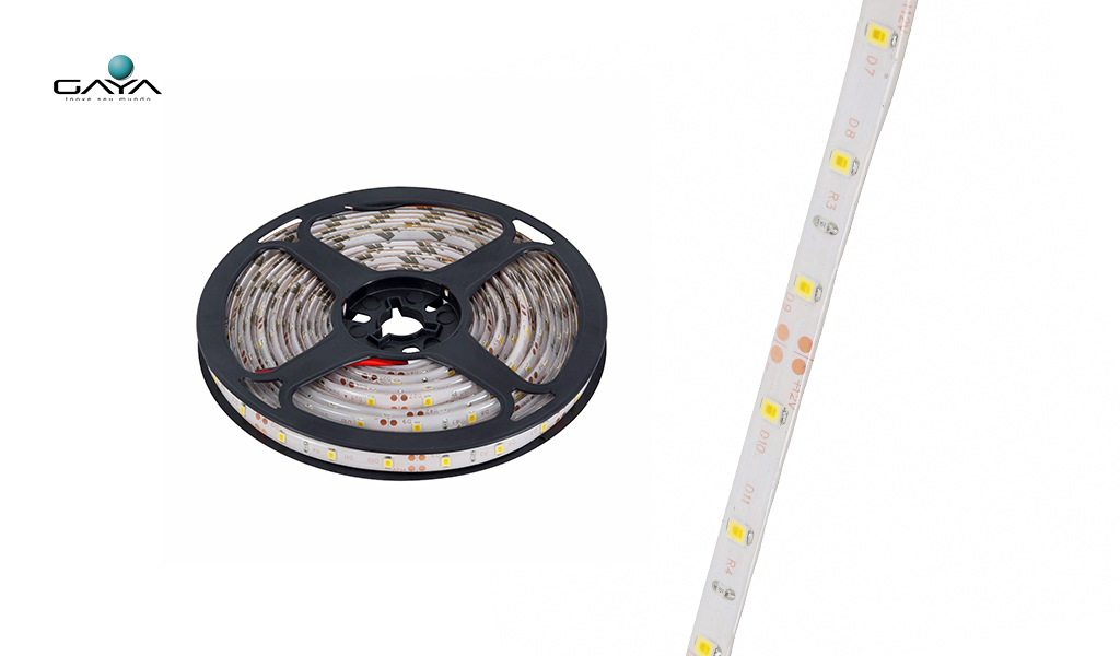 GAYA FITA LED AREA INTERNA 2835 4,8W/M 12V IP65 RL C/5 METROS - LUZ VERDE