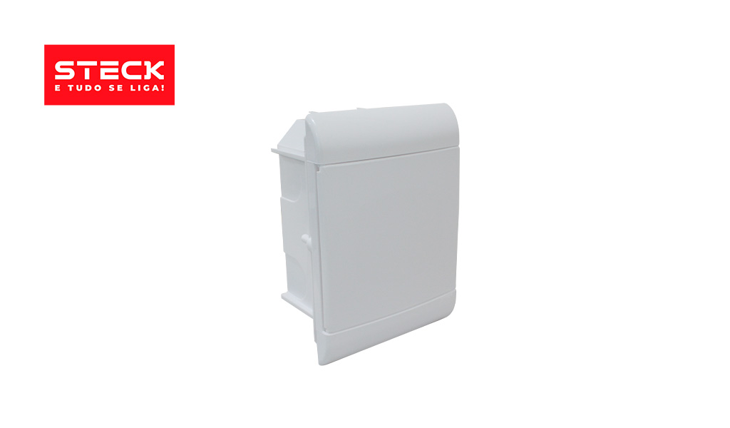 QUADRO DISTR STECK EMBUT P/5P DIN BR