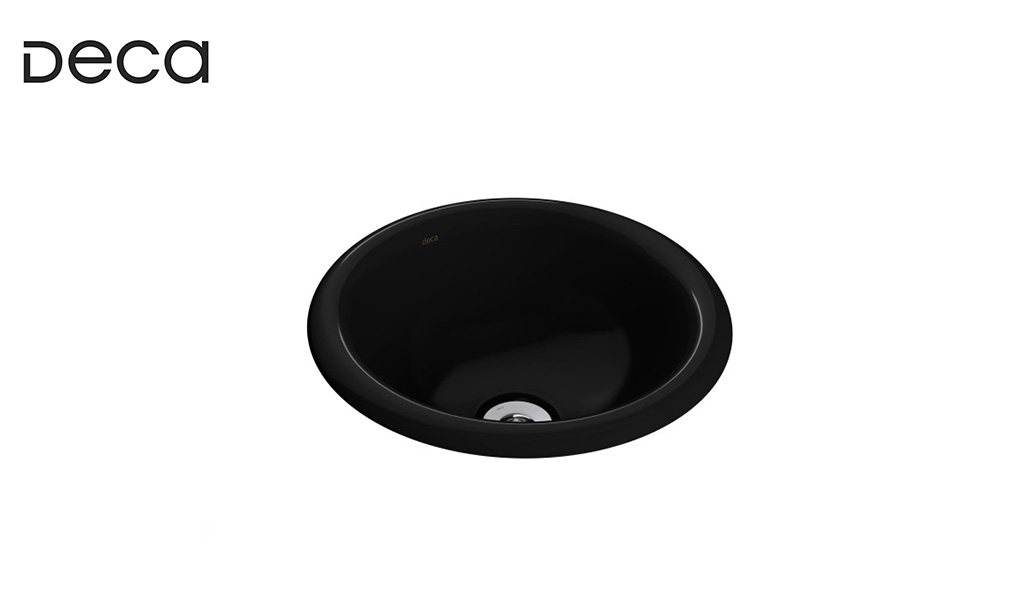 DECA CUBA SOBREPOR REDONDA 310MM EBANO