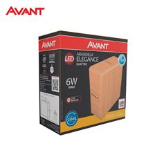 ARANDELA AVANT LED QUATTRO 6W 3000K MARFIM