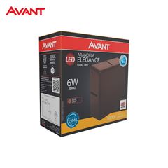 ARANDELA AVANT LED QUATTRO 6W 3000K CAFE