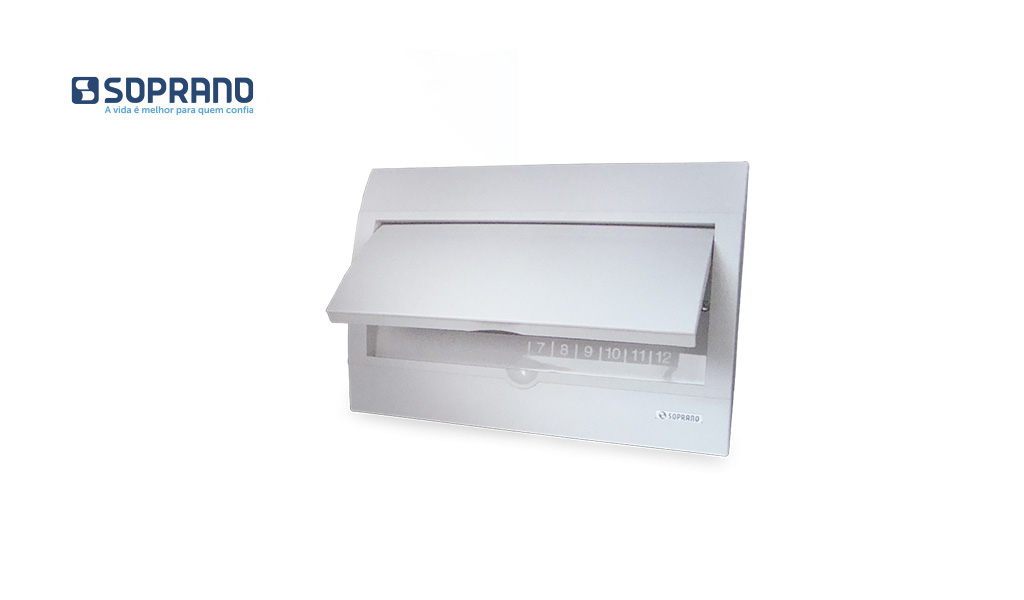 QUADRO DISTR SOPRANO EMBUT P/12P DIN BR