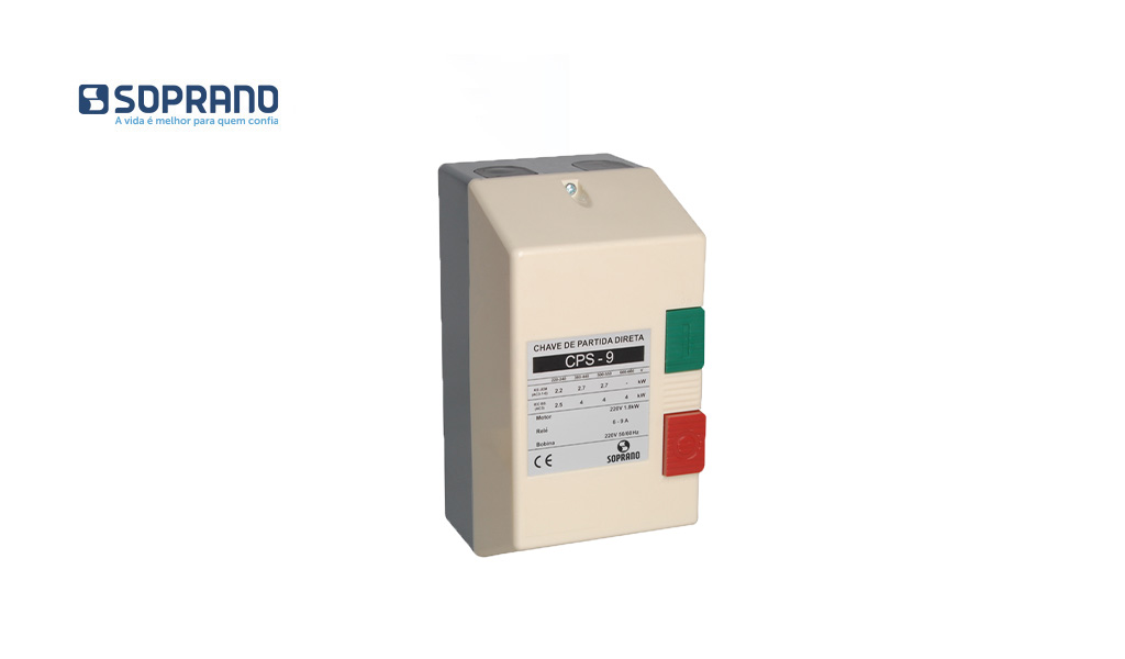 CHAVE D/PARTIDA SOPRANO TRIFASICA 5CV 380V
