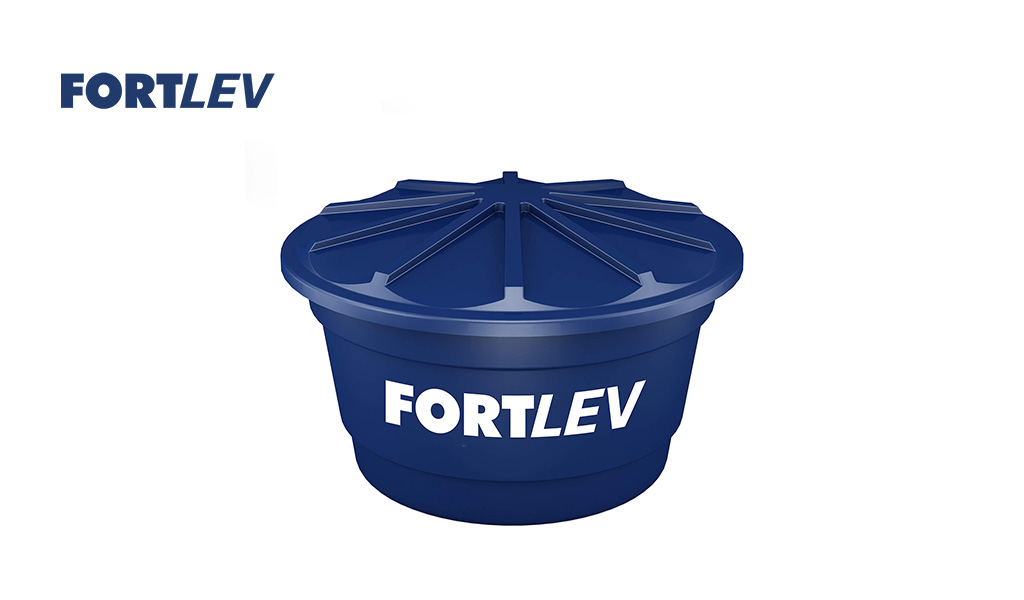 CAIXA DAGUA FORTLEV C/TAMPA 1000L AZ
